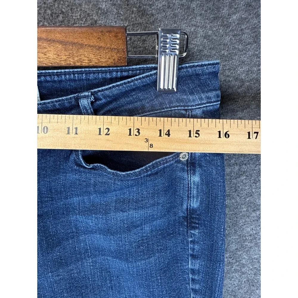 J. Jill Slim Boyfriend Jeans Women 8 Petite Blue Straight Leg Stretch Denim